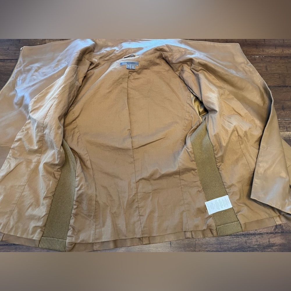 Vince Leather Moto Style  Jacket Size Medium - Picture 10 of 12